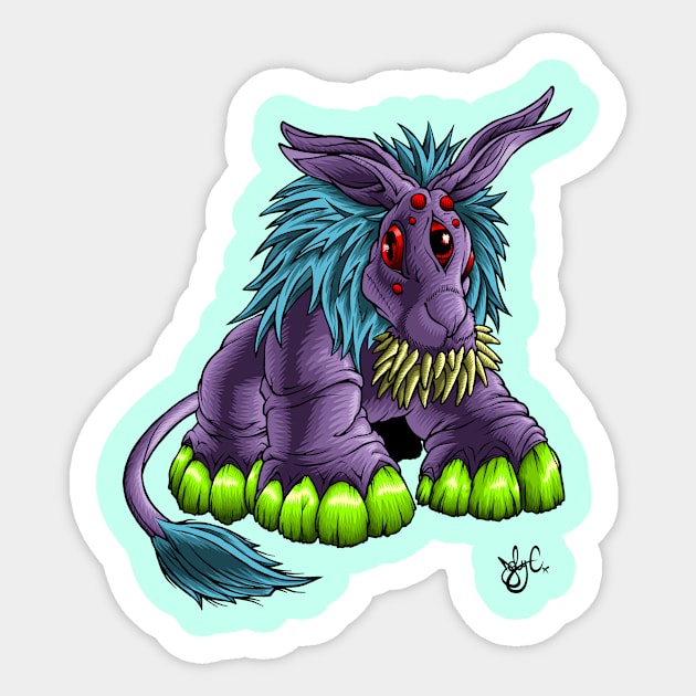 Bunnocerous Sticker by jobyc